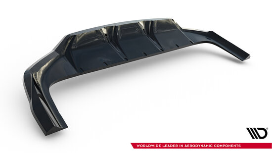 Maxton Design MG HS Mk2 Rear Splitter Vertical Bar Versie 1