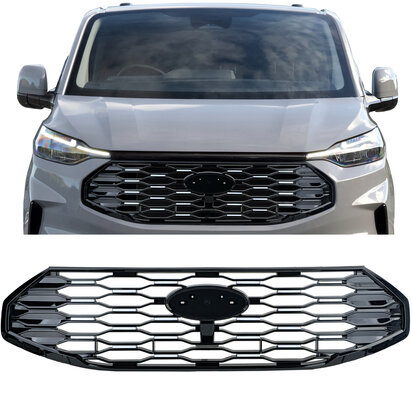 Sport Grill Glans Zwart Chrome Geschikt Voor Ford Transit Tourneo Custom Vanaf 2023