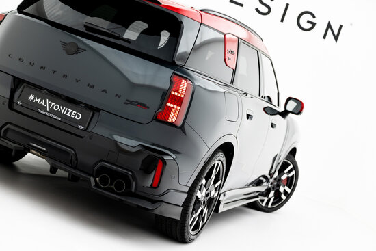 Maxton Design Mini Countryman JCW U25 Rear Splitter Vertical Bar Versie 1