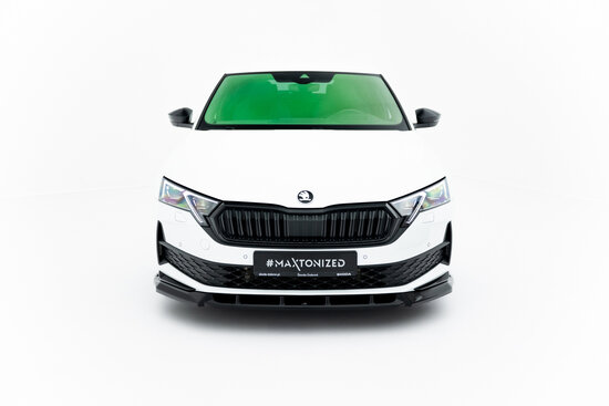 Maxton Design Skoda Octavia Sportline MK4 Facelift Splitter Voorspoiler Spoiler Versie 1
