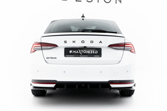 Maxton Design Skoda Octavia Sportline MK4 Facelift Central Rear Valance Spoiler Versie 1