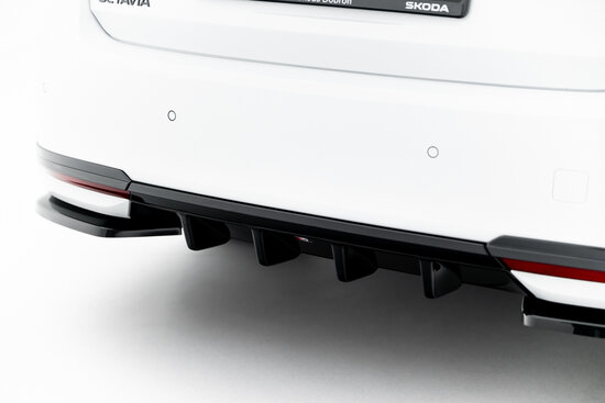 Maxton Design Skoda Octavia Sportline MK4 Facelift Central Rear Valance Spoiler Versie 1