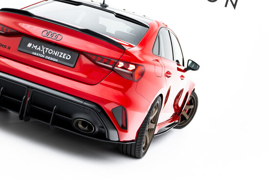 Maxton Design Audi RS3 Sedan 8Y Facelift Rear Diffuser Street Pro Versie 1