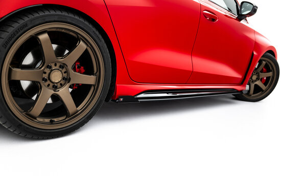 Maxton Design Audi RS3 Sedan 8Y Facelift Side Skirts Diffusers Pro Street + Flaps