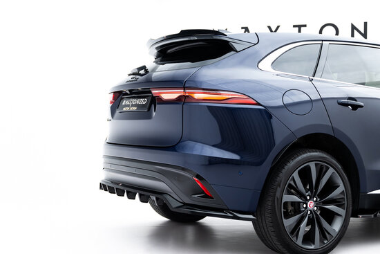 Maxton Design Jaguar F Pace R Sport MK1 Facelift Rear Diffuser Vertical Bar Versie 1