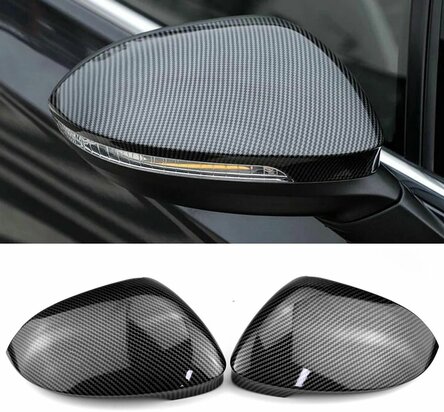 Spiegelkappen Hoogglans Zwart Voor Skoda Octavia Mk3 2014&ndash;2017 &ndash; RS Look Set (Pre-Facelift)
