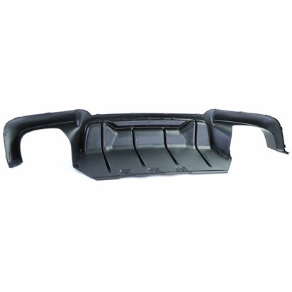 Bumper Diffuser Glans Zwart + Chrome Uitlaat Sierstuk Voor Bmw 5 Serie F10 F11 520 523 525 528 530  M Pakket