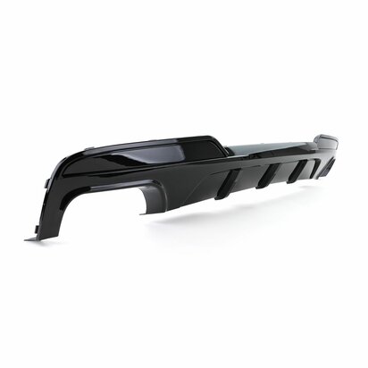 Diffuser Glans Zwart + Chrome Uitlaat Sierstuk Voor Bmw 5 Serie F10 F11 520 523 525 528 530  M Pakket