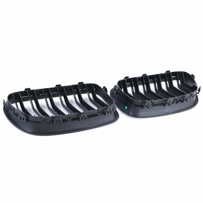 Grill Nieren Voor Bmw 5-serie F10 F11 Mat Zwart Dubbele M5 Spijlen