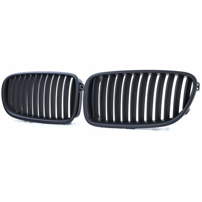 Grill Voor Bmw 5-serie F10 F11 Mat Zwart Enkele M5 Spijl
