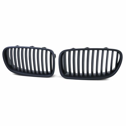 Grill Voor Bmw 5-serie F10 F11 Mat Zwart Enkele M5 Spijl