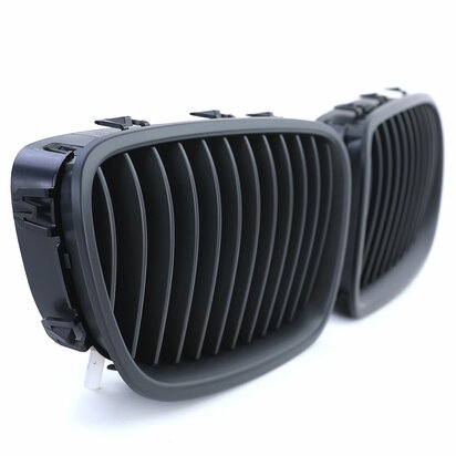 Grill Voor Bmw 5-serie F10 F11 Mat Zwart Enkele M5 Spijl