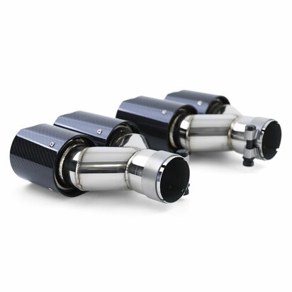 4 X  Uitlaatsierstuk Echt Carbon Voor Bmw 5 Serie F10 F11 535i 535D