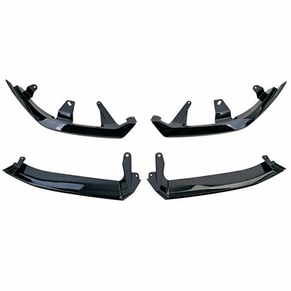 Splitter Spoiler Voor Bmw 5 Serie G60 G61 Voorspoiler Hoogglans Zwart 