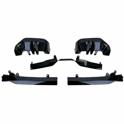 Diffuser Voor Bmw 5 Serie G60 G61 M Pack Hoogglans Zwart 