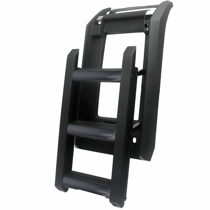 Uitschuifbare Dakladder Voor Land Rover Defender 90/110 L663 Max. 150 kg Zwart Aluminium