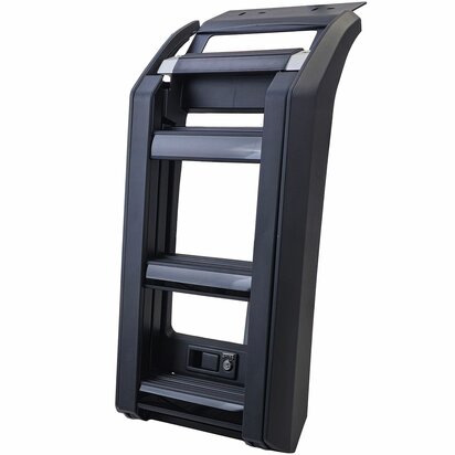 Uitschuifbare Dakladder Voor Land Rover Defender 90/110 L663 Max. 150 kg Zwart Aluminium