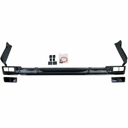 Diffuser Spoiler Voor Ford Transit / Tourneo Custom (vanaf 2023) Sport Look Hoogglans Zwart