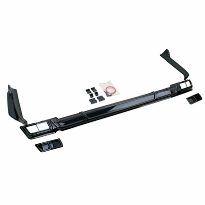 Diffuser Spoiler Voor Ford Transit / Tourneo Custom (vanaf 2023) Sport Look Hoogglans Zwart