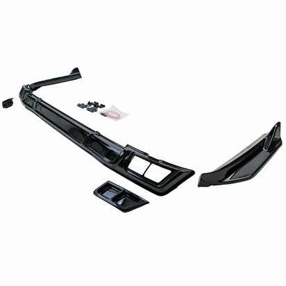 Diffuser Spoiler Voor Ford Transit / Tourneo Custom (vanaf 2023) Sport Look Hoogglans Zwart