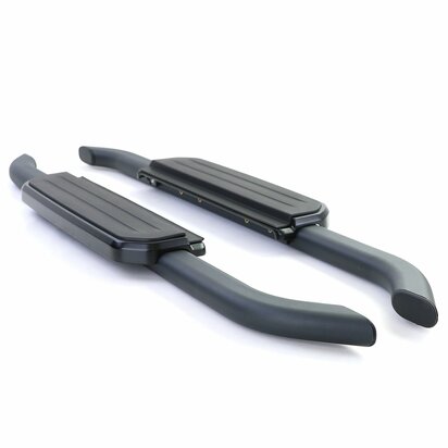 Aluminium Treeplanken Voor Land Rover Defender L663 90 Zwart Sidebars