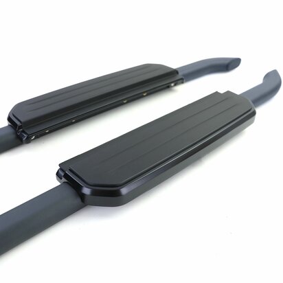 Aluminium Treeplanken Voor Land Rover Defender L663 90 Zwart Sidebars