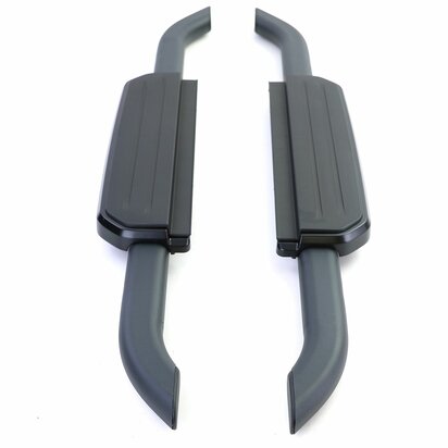 Aluminium Treeplanken Voor Land Rover Defender L663 90 Zwart Sidebars