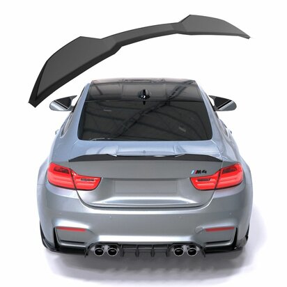 APEX Achterspoiler geschikt voor BMW 4 Serie F82 M4 Hoogglans Zwart