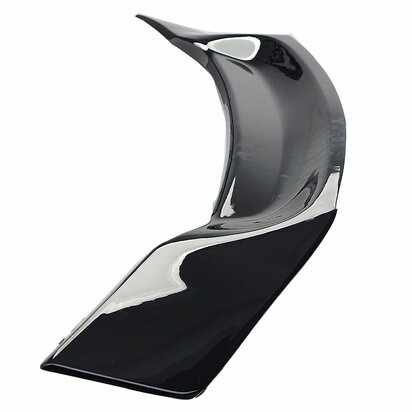 Ducktail achterklep spoiler hoogglans zwart gemonteerd op Audi A5 F5 Coup&eacute; 2016+