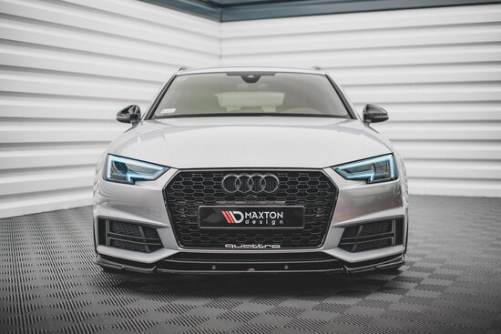 Maxton Design Audi A4 B9 S Line Versie 3 Voorspoiler spoiler Splitter Lip