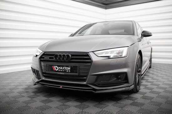 Maxton Design Audi A4 B9 S Line Versie 4 Voorspoiler spoiler Splitter Lip