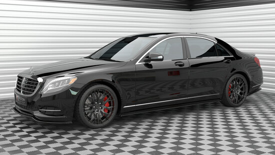Maxton Design Mercedes S Klasse W222 Lang Standaard Sideskirt Diffusers Versie 1