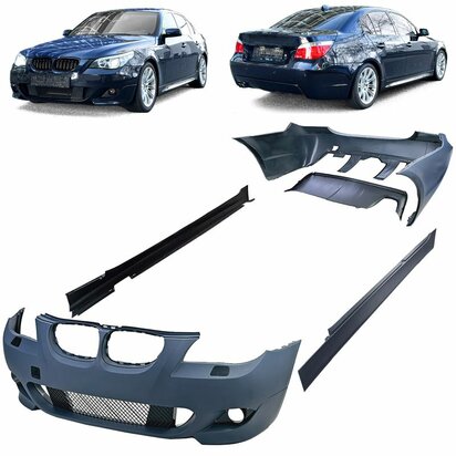 bmw-e60-M-Pakket-Look-Bumper-Side-Skirts