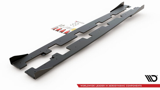 Maxton Design Ford Focus RS Mk3 Side Skirts Diffusers Pro Street + Flaps