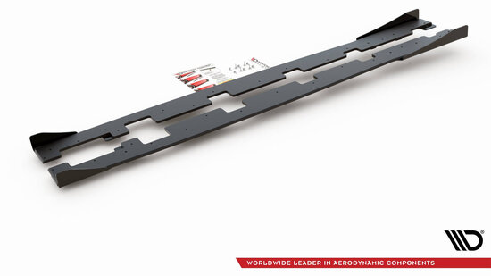 Maxton Design Ford Focus RS Mk3 Side Skirts Diffusers Pro Street + Flaps