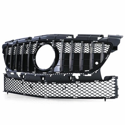 MercedesSLK-R172-Sport-Grill-Glans-Zwart-Chrome-Panamericana-Amg-Gt