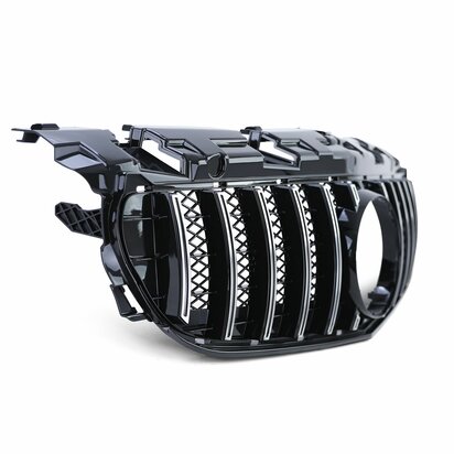 Mercedes-SCL-R172-Sport-Grill-Glans-Zwart-Chrome-Bies-Panamericana-Amg-Gt