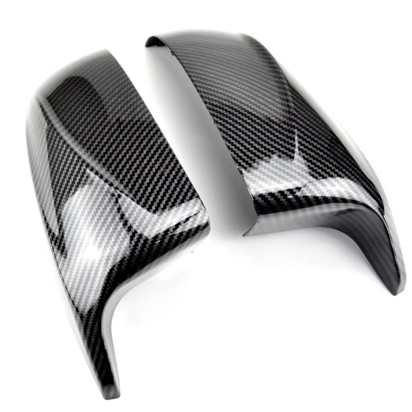 Bmw-X5-E70-X6-E71-M-Look-Carbon-Look-Pianolak-Zwart-Wing-Spiegel-Spiegelkappen-