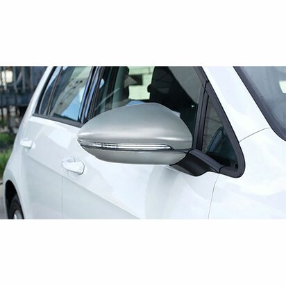 VW-Golf-7-Spiegelkappen-Mat-Aluminium-Plak