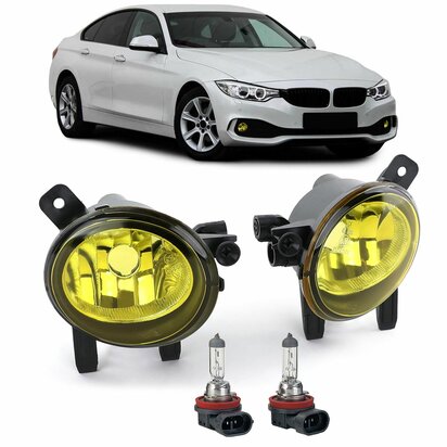 Gele-Mistlampen-Bmw-F20-F21-F30-F31-F34-F32-F33-Grill-Bumper 