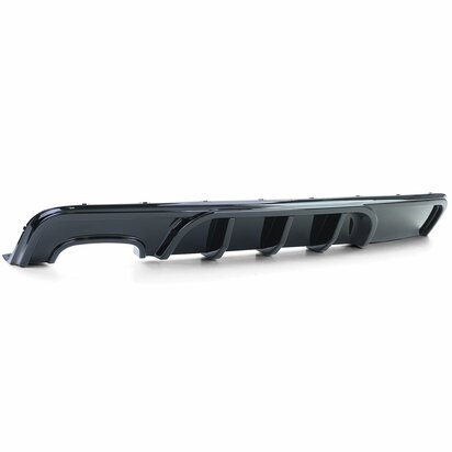 BMW-1-Serie-E82-E88-Achterbumper-Diffuser-Glans-Zwart