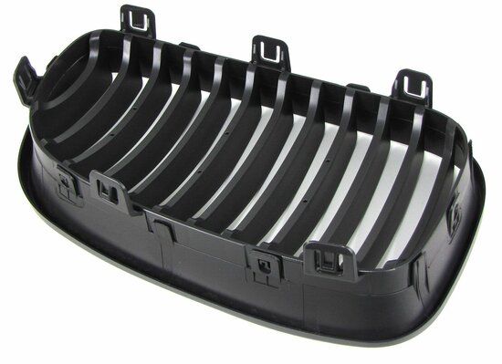Grill-Nieren-BMW-1-Serie-E82-E88-E81-E87-LCI-Enkele-Spijl-Mat-Zwart