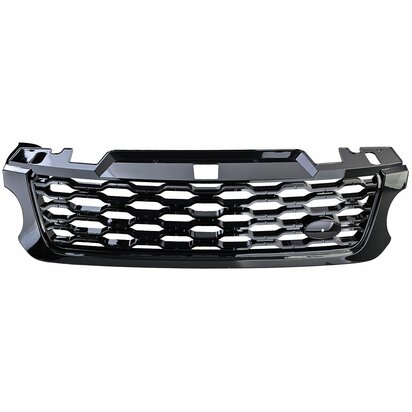 Grill-Range-Rover-Sport-Glans-Zwart-Zilveren-Rand-2013-2017