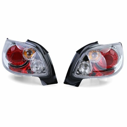 Heldere-Achterlichten-Peugeot-206-CC-Chroom-Set-Links-Rechts