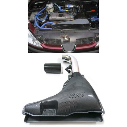 Carbon-Look-Airbox-Peugeot-106-RAM-AIR-Kit-Luchftfilter-1.4-1.6