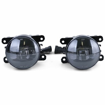 LED-Mistlampen-Set-Peugeot-107-207-307-407-4007-607-Zwart-Smoke