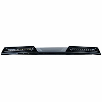 Daklijst-Spoiler-Ford-Tourneo-Transit-Custom-LED-Verstralers-Zwart-Glans 