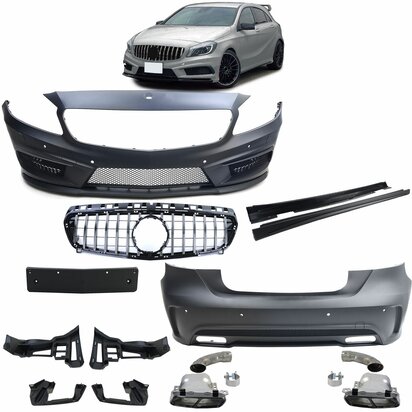 Mercedes-A-Klasse-W176-AMG-Look-Bumper-Set