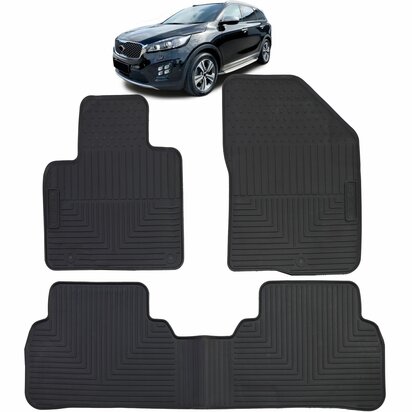 Rubberen-Automatten-Kia-Sorento-3-Vanaf-2015-All-Weather-Vloermatten-Zwart
