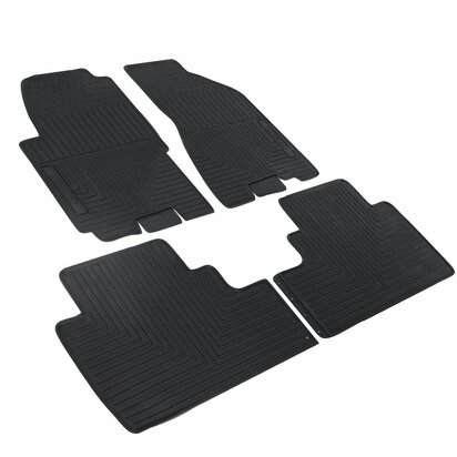 Rubberen Automatten Voor Kia Sportage Vanaf 2004 t/m 2014 All Weather Vloermatten Zwart